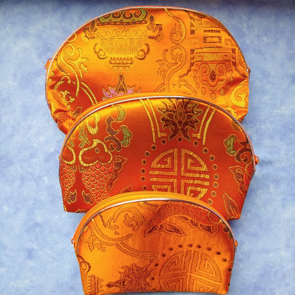 Orange bags, vinyl lined - Picture 2 of 5